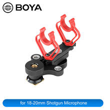 Boya montagem de choque para câmera de 18-20mm, acessórios de montagem de choque para suspensão wireless sennheiser sanken dpa 2024 - compre barato