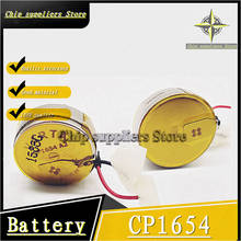 (1 шт.) CP1654 аккумуляторная батарея для Bluetooth-гарнитуры 3,7 в кнопка, литиевая батарея новая и оригинальная 2024 - купить недорого