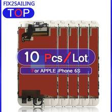 10Pcs Grade AAA+++ For Apple iPhone 6S 4.7 Super Quality LCD Display 100% Tested Working Touch Screen Assembly Tempered Glass 2024 - buy cheap