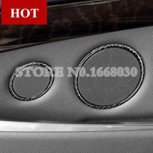 Carbon Fiber Car Door Speaker Trim Cover 6pcs For BMW 5 Series GT F07 2010-2017 Car accesories interior Car decoration 2024 - buy cheap