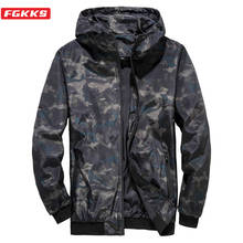 Мужская камуфляжная куртка FGKKS в стиле хип-хоп, летняя уличная куртка высокого качества, удобные мужские куртки Wild 2024 - купить недорого