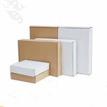 10pc Gift Box Large White Paper Brown Cardboard Jewelry Packaging Box For Shipping Corrugated Box Thickened Paper Postal Box 2024 - buy cheap