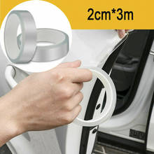 Adesivo anti-colisão de 2cm * 3m para portas de carro, protetor de soleira, soleira, placa adesiva de proteção para carros 2024 - compre barato
