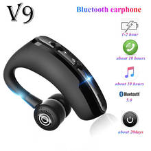 Auriculares V9 con Bluetooth, manos libres, auriculares inalámbricos con micrófono, auriculares manos libres con Control de ruido, auriculares de negocios 2024 - compra barato