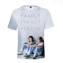 TV Series Grey's Anatomy 3D Printed T-shirt Men/women Summer Fashion Casual Harajuku Popular Shortsleeve Round Neck Oversize Top 2024 - buy cheap