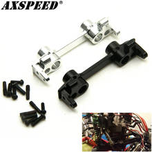 AXSPEED-Soporte de parachoques de placa frontal de aleación de titanio para Axial 1/10 RC SCX10 Crawler Car, negro/plata/titanio 2024 - compra barato