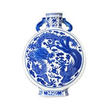 Jingdezhen Ceramic Vase Dragon and Phoenix Ornaments Classical Living Room Decoration Of Ming and Qing Dynasties 2024 - buy cheap