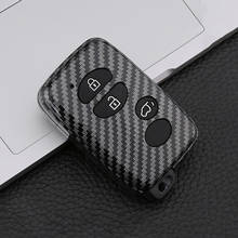 ABS Carbon fiber Car Key Cover Case For Toyota Land Cruiser Prado 150 Camry Crown For Subaru 2013 2014 Foreste XV Outback Legacy 2024 - buy cheap