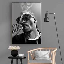 Snoop Dogg Smoking Poster Hip Hop Rap Style Wall Art Canvas Painting Modern Living Room Home Decoration Mural(No Frame) 2024 - buy cheap