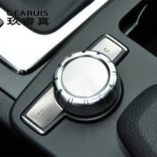 Panel Multimedia de estilo de taza de agua para coche, botones de interruptor, pegatinas de cubierta, embellecedor para Benz C E GLK clase W204 W212 X204, accesorios 2024 - compra barato