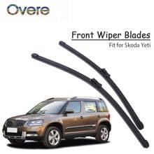 Overe 1Set Rubber Car Front Wiper Blade Kit For Skoda Yeti 2016 2015 2014 2013-2009 Windscreen Original Wiper Accessories 2024 - buy cheap