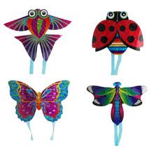 1 Pcs Outdoor Fun & Sports Kite Flying Toys for Children Interactive Toy Cartoon Aircraft Butterfly Insect Mini Kites randomNew 2024 - buy cheap
