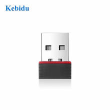 Сетевой адаптер KEBIDU Mini USB 2,0 802.11n, стандарт 150 Мбит/с, Wi-Fi, беспроводная сетевая LAN Карта RTL8188EU для настольных ПК 2024 - купить недорого