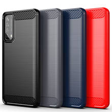 For OnePlus Nord N100 Case Cover Shockproof Bumper Carbon Fiber Soft Back Cover One Plus Nord N100 Phone Case Oneplus Nord N100 2024 - buy cheap
