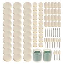 90Pcs Soft Felt Polishing Buffing Clean Wheel Kit For Rotary tools 2024 - buy cheap