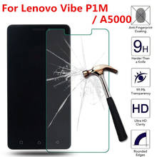For Lenovo Vibe P1m Tempered glass Screen Protector 0.26mm 2.5 HD Clear Safety Protective Glass Film Case on A5000 P1mc50 P1ma40 2024 - buy cheap