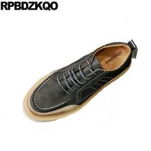 Creepers-zapatos de Skate para hombre, zapatillas de marca de lujo, informales, plataforma de estilo británico, Italia, encaje de primavera y otoño 2024 - compra barato