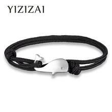 Cute Whale Tail Bracelet Female Rope Chain Anchor Mermaid Pendant Friendship Bracelets Men Beach Anklet New Jewelry Wholesale 2024 - buy cheap