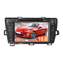 Navegação gps do reprodutor de dvd do carro da unidade central de android 10.0 para toyota prius rhd 2009-2013 jogador dos multimédios do gravador estereofónico do rádio do automóvel 2024 - compre barato