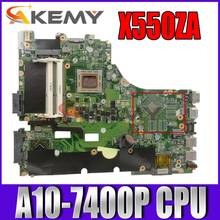 Akemy X550ZA Laptop motherboard for ASUS X550ZA X550ZE X550Z X550 K550Z X555Z VM590Z Test original mainboard A10-7400P LVDS 2024 - buy cheap