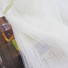 10Meters Pure White Transparent Pleated Mesh Fabric Supply Folded Mesh Gauze Fabric For Wedding Dress Black Organ Tulle Fabric 2024 - buy cheap