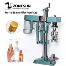 ZONESUN ROPP Cap Crimping Machine Soybean Sauce Wine Soda Water Bottle Pilfer Proof Capping Machine Food Packing Machine 2024 - buy cheap