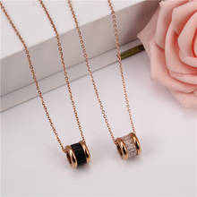 OUFEI Rose Gold Choker Necklace 2020 Fashion Stainless Steel Necklace Women Vintage Pendant Chain Necklace Jewelry Accessories 2024 - buy cheap