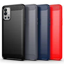 For Cover OnePlus 9R Case For OnePlus 9R Coque Soft Carbon Fiber Silicone Shockproof TPU Cover For OnePlus 9R One Plus 9R Fundas 2024 - buy cheap