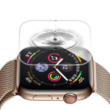 Ремешок для apple watch band 42 мм 38 мм iwatch 5 band 44 мм 40 мм 10D HD, защитная пленка для экрана, аксессуары для часов apple watch 5 4 3 2 2024 - купить недорого