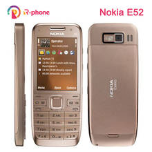Nokia e52-celular remodelado, telefone com bluetooth, wi-fi, gps, 3g, teclado russo, teclado arábico, original desbloqueado 2024 - compre barato