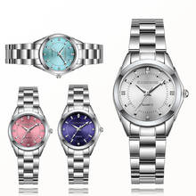 CHRONOS-Reloj de pulsera de acero inoxidable para mujer, accesorio elegante de marca de lujo, movimiento japonés, regalo para novia 2024 - compra barato