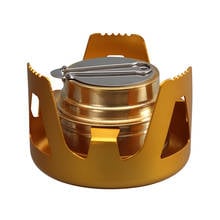 Portable Heavy Duty Brass Alcoho Stove Burner With Aluminum Alloy Stand Lid Outdoor Camping Picnic Cooking Alcohol Stove 2024 - buy cheap