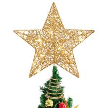 Nicexmas decoração de árvore de natal, decoração com estrela, a pilha, topo de árvore de natal, decoração de natal 2024 - compre barato