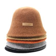 Ladies Autumn And Winter Wool Korean OEM Fashion Wild Basin Hat Student Retro Warm Bucket Hat 2024 - buy cheap