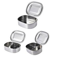 Stainless Steel Lunch Containers 1/2/3 Compartments Adult Lunch Box Sealed Leakproof Rectangular Food Container Bento Box 2024 - buy cheap