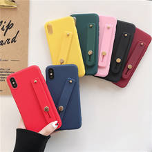 Cute silicone wrist strap bracket candy color For Samsung  Galaxy A10 A20 A30 A40 A50 A60 A70 A80 A7 2018 A750 TPU soft Cover 2024 - buy cheap