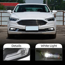 CSCSNL 2Pcs Fog light for Ford Fusion Mondeo 2018 LED DRL Fog lamp Daytime Running Light Daylight Styling light with button 2024 - buy cheap
