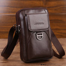 Novo couro genuíno dos homens cinto sacos de cintura fanny pacote de viagem crossbody sacos para o homem bolsa de telefone masculino casual designer saco do mensageiro 2024 - compre barato