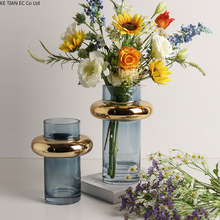 Современная стеклянная ваза, прозрачное стекло, Пномпень, гидропонная Цветочная настольная Цветочная композиция, Офисная Цветочная ваза, украшение для дома 2022 - купить недорого