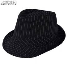 Classic British Wide Brim Fedora Hat Men Women Summer Hats Stripe Print Casual Beach Panama Hats Chapeu Feminino Fedoras 2024 - buy cheap