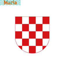 Наклейка на автомобиль с гербом Хорватии, виниловая Водонепроницаемая наклейка для ноутбука, KK, ПВХ, JDM, JEEP, Van, Bike, внедорожный RV A4 Q3 Polo 2024 - купить недорого
