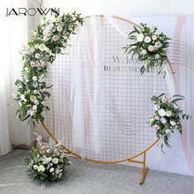 JAROWN-Flor Artificial para decoración de arcos de boda, Bola de flores de camino, rosa claro, arreglo Floral, utilería para decoración del hogar 2024 - compra barato