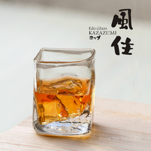 Японская Хрустальная чашка для виски, Набор подарочных коробок, Квадратный Стакан для ликера, коньяк, винный стакан 2024 - купить недорого