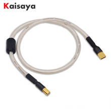 Посеребренный Hifi usb кабель высокого качества 6N OCC type A-B/A-A/A-MINI DAC Дата-кабель USB T1190 2024 - купить недорого