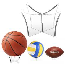 Soporte de exhibición acrílico transparente para balón de bolos de voleibol de baloncesto de fútbol, soporte de exhibición de fútbol 2024 - compra barato