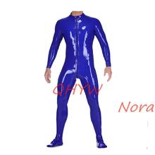 Sexy Exotic Sexy Handmade Customize Men Male Latex Catsuit with Socks Zentai Cekc Fetish Bodysuits Front Zip 2024 - buy cheap