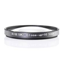 RISE(UK) 52mm Close-Up +10 Macro Lens Filter for Nikon Canon SLR DSLR Camera 2024 - buy cheap