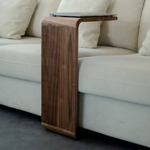 Modern minimalist sofa corner a few small black walnut creative bedside table 2024 - buy cheap