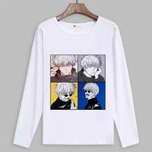 Jujutsu Kaisen Cosplay T Shirt Cartoon Yuji Itadori Fushiguro Megumi Print Spring Autumn Long Sleeve T-shirt Anime Top Tee 2024 - buy cheap