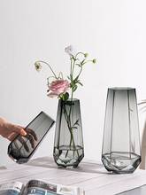 Nordic Minimalist Creative Glass Vase Transparent Water Planting Vase Rose Lily Living Room Decoration Flower 2024 - buy cheap